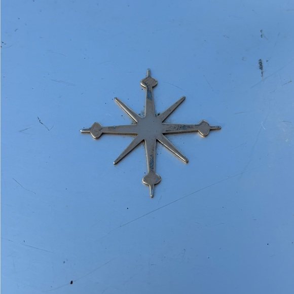 Vintage Mirro Medallion Serving Tray MCM Aluminum & Teak 1950s 1960s Atomic - Picture 14 of 14